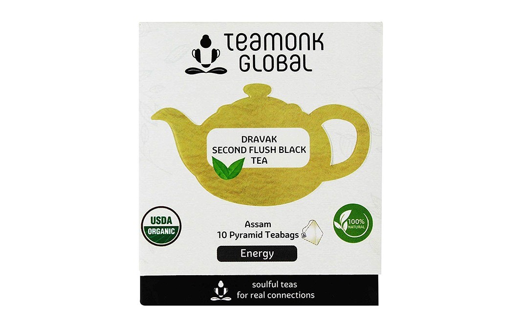 Teamonk Global Dravak Second Flush -Black Tea   Pack  20 grams